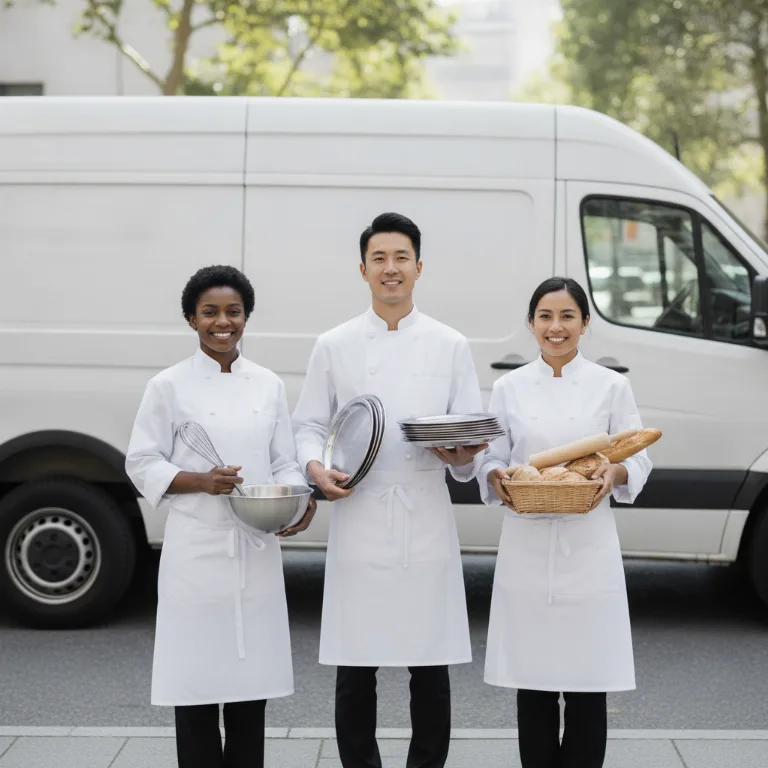 Catering team in Newport